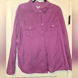 Old Navy Long Sleeve Button Down Shirt, Size XXL